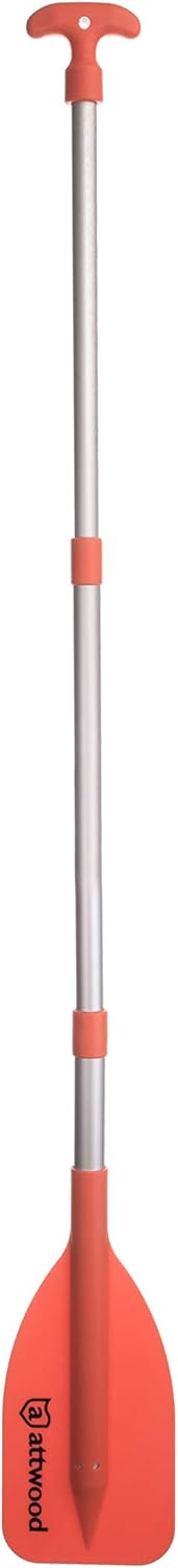 Attwood Emergency Telescoping Paddle for Boating, Orange