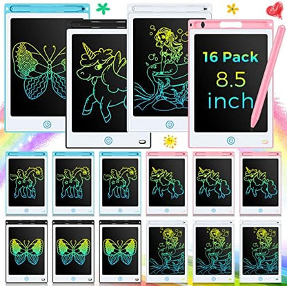 Epakh 16 Pack LCD Writing Tablet, Black, White, Light Blue, Light Red