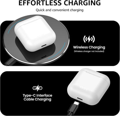 TOZO T6 Wireless Earbuds, IPX8 Waterproof Ear Buds, Stereo Bass Sound Bluetooth 5.3 Headphones in Ear, 50 Hours Playtime Earphones, Wireless Charging Case, Custom 32 EQ via APP
