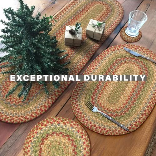 Homespice Azalea Jute Braided Trivets Ideal as Hot Pads, Round 8" Set of 3