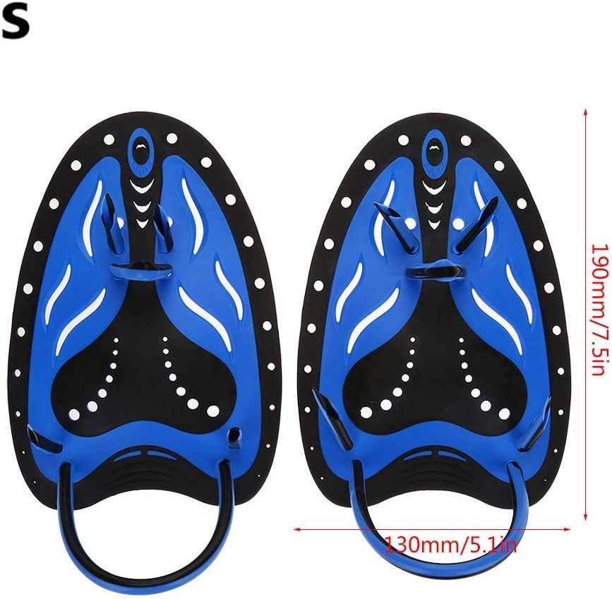 Swim Fins, Adjustable Kids Flippers for Swimming, Professional Swim Hand Paddles, Flat Paddles for Kids, Children, Men, Women
