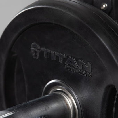 Titan Fitness Grip Plates, Cast Iron and Rubber Coating