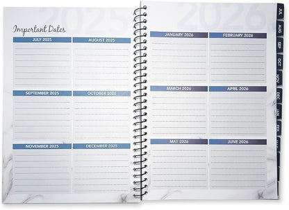 RE-FOCUS THE CREATIVE OFFICE, 2026-2027 Academic Calendar, Monthly and Weekly Views with Time Slots, To-Do List (White)