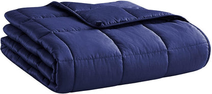 L'AGRATY Weighted Blanket - 60"x80" 25lbs Cooling Breathable Heavy Blanket Microfiber Material with Glass Beads for Adult All-Season Summer Fall Winter Soft Thick Comfort