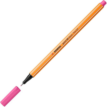 STABILO Fineliner point 88 - Zebrui Case - 20 pcs - Assorted Colours - incl 5 neon