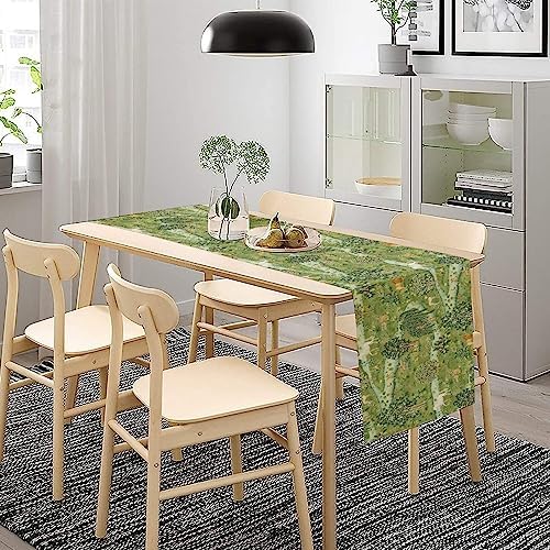 William Morris Original Design Green Table Runner Vintage Floral Table Runner for Dining Table Decor 13 x 70 Inch