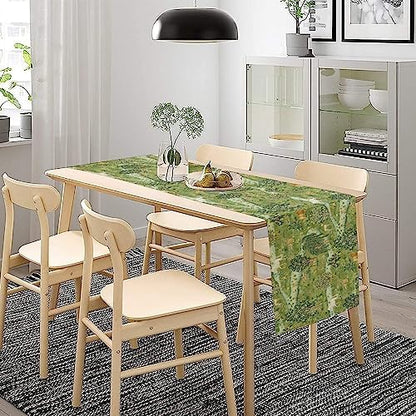 William Morris Original Design Green Table Runner Vintage Floral Table Runner for Dining Table Decor 13 x 70 Inch