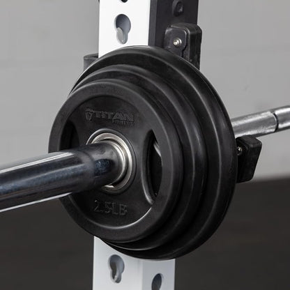 Titan Fitness Grip Plates, Cast Iron and Rubber Coating