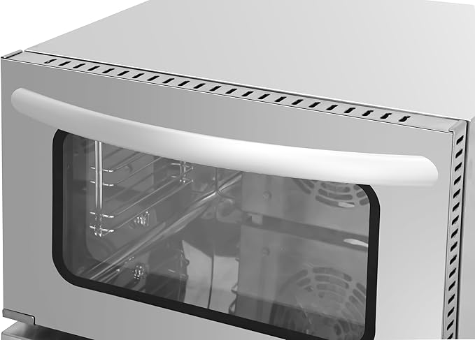 KoolMore 19 in. Countertop Convection Oven for Quarter-Size Pans with 3 Racks 1440W of Power in Stainless-Steel, 0.8 cu. ft. ETL Listed (KM-CTCO-08)