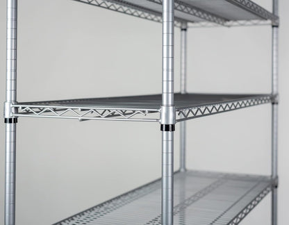 Omega 30" Deep x 42" Wide x 74" High 3 Tier Gray Starter Shelving Unit