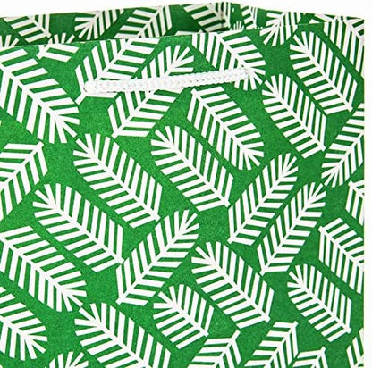 Hallmark Christmas Gift Bags Assorted Sizes (12 Bags: 5 Medium 8", 4 Large 11", 3 Extra Large 14") Red, Blue, Green, Solids, Snowflakes, Stripes (Pack of 2)