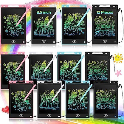 Tinlade 12 Pack LCD Writing Tablet for Kids, 8.5 Inch Drawing Pad