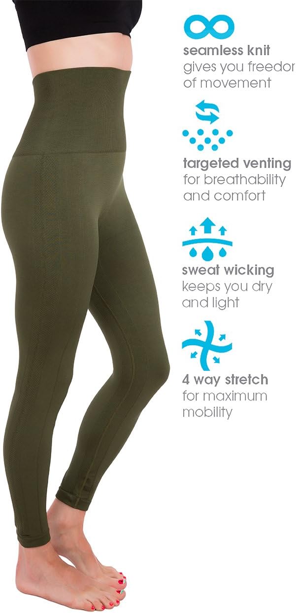 Activewear Thick High Waist Tummy Compression Slimming Body Leggings Pant