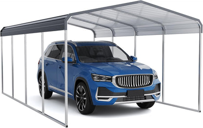 Carport Canopy 12x20 FT Heavy Duty Metal Carport Kit – Outdoor Portable Garage Tent Shelter for Car, RV, Boat – Steel Frame Car Port Shed – All Weather Storage Canopy Cover