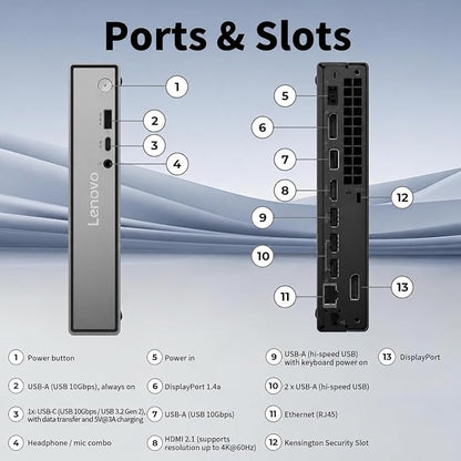 Lenovo ThinkCentre neo 55q Mini Desktop Ryzen AI 5 330, 32GB RAM 2TB SSD