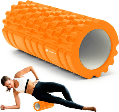 Deep Tissue Foam Roller - High-Density Muscle Massage Roller for Recovery, Pain Relief, Trigger Point, and Myofascial Release - Ideal for Athletes, Gym, and Physical Therapy - 13" x 5"