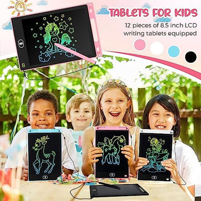 Tinlade 12 Pack LCD Writing Tablet for Kids, 8.5 Inch Drawing Pad