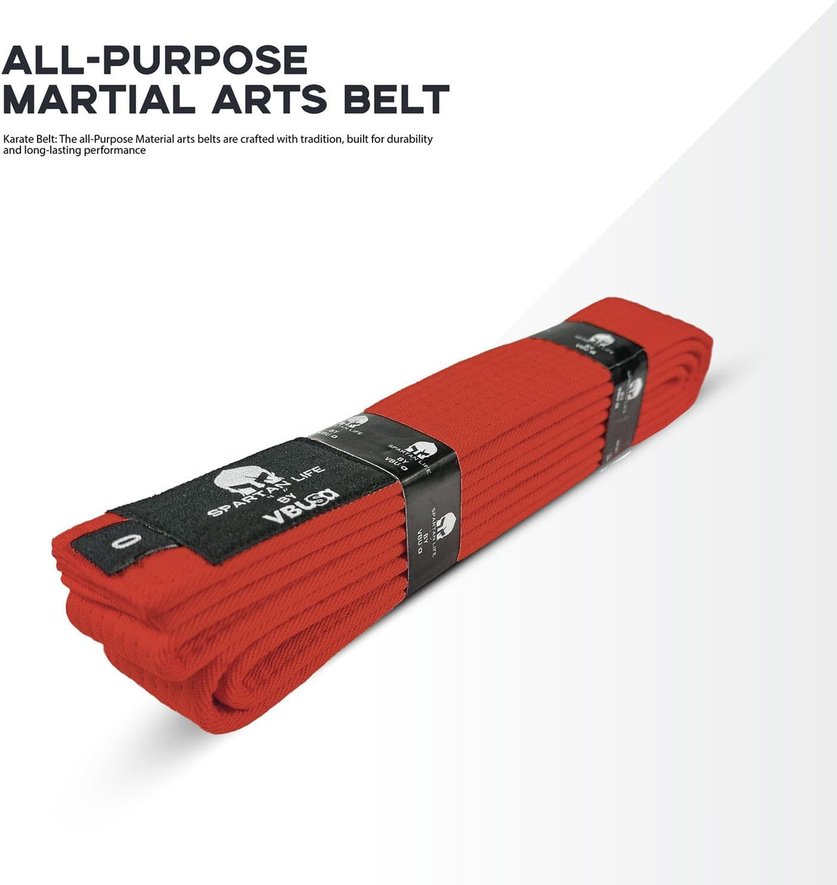 Karate Belt, All-Purpose Martial Arts Belt, Judo, Taekwondo Belt, Durable MMA Color Rank TKD Belt Size 0-6.
