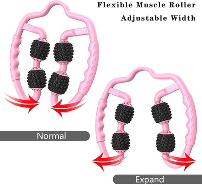 Cellulite Massage Tool Deep Fascia Massager & Dimpled Skin Remover for Legs - Anti-Cellulite Roller Tech with Lymphatic Drainage, Smooth Skin & Pain Relief for Thighs & Buttocks Sculpting