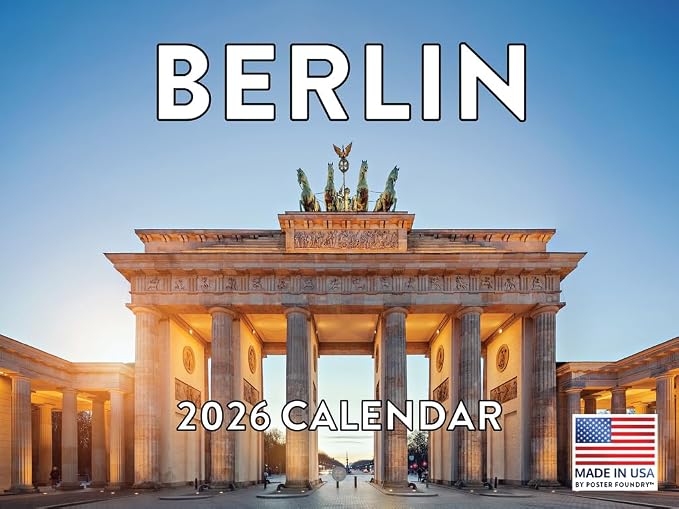 Berlin Calendar 2026 Monthly Wall Calender 12 Month | American Made In The USA