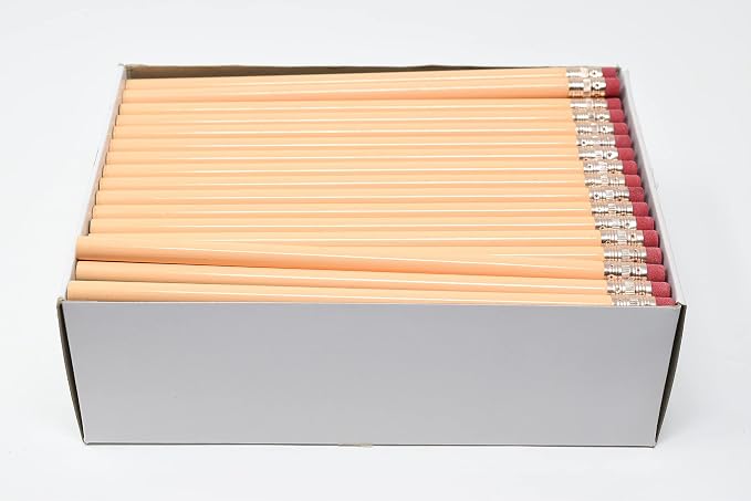 Pencil Guy Blank Round Pencils, Cream, 144 to a box