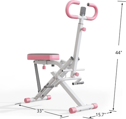 SogesPower Squat Machine for Home Gym, Squat Rowing Machine with Adjustable Resistance and Optional Full Motion, Squat Assist Trainer for Glutes & Legs Workout, Up to 330lbs
