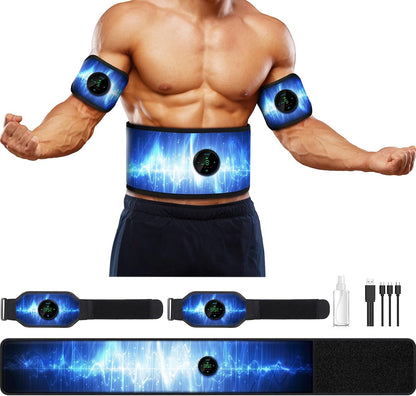 ABS Stimulator, Muscle Machine Workout Equipment, Ab Toning Belt Muscle Toner Fitness Training for Abdomen/Arm/Leg, Ab Trainer for Home Body Shape