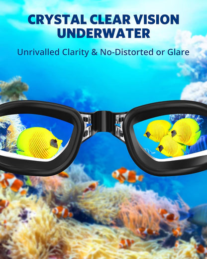 Aegend Swim Goggles, Swimming Goggles No Leaking Full Protection Adult Men Women Youth