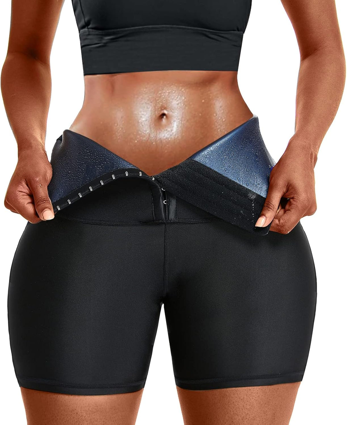 Sauna Sweat Short Pants Suits for Women High Waist Slimming Shorts Compression Thermo Workout Body Shaper Thighs
