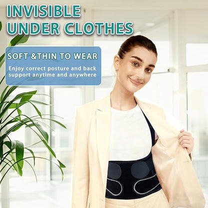 Posture Corrector for Women and Men,X-Back Brace Lower Back Support,Adjustable Straightener for Scoliosis Hunchback Correction,Shoulder Pain Relief Spine Corrector Posture Trainer