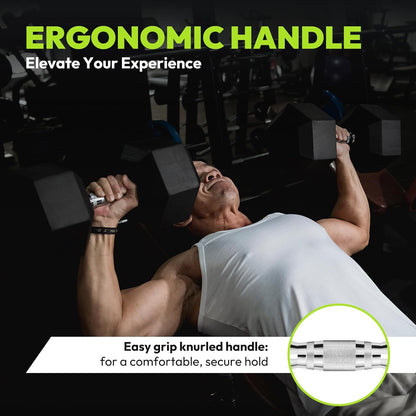 Hex Dumbbell 45-480 lb Set, Rubber Encased Exercise & Fitness Dumbbells for Home Gym, Hand Weights for Strength Training