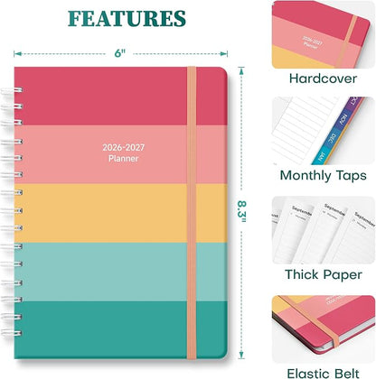 Planner 2026-2027 Weekly & Monthly Academic Planner, 6" x 8.3"