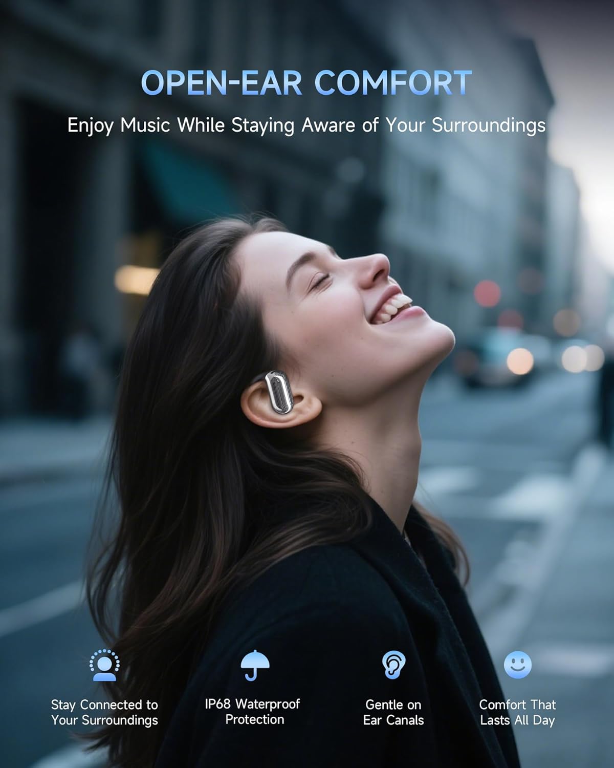 AI Translation Earbuds Real Time 144 Language Translator Earbuds for iPhone and Android Translation Headphones Translating Device for Travel Business Learning with Charging Case