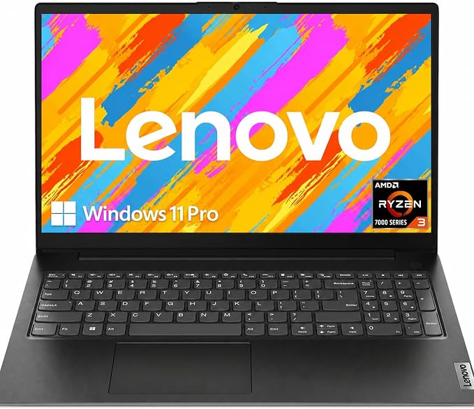 Lenovo V15 Business Laptop 2026 Edition, AMD Ryzen 3 7320U (Beat i7-1065G7), 15.6" FHD Display, 16GB DDR5 RAM, 1TB NVMe SSD, Wi-Fi 6, RJ-45, Dolby Audio, Windows 11 Pro, Black