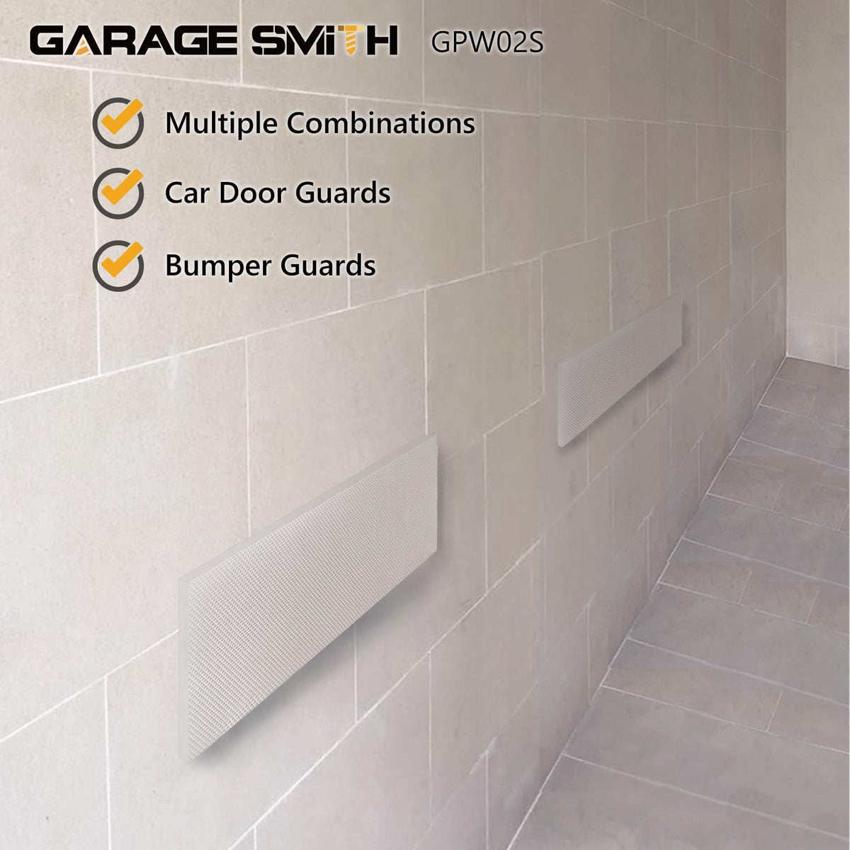 AMPULLA Garage Wall Protector Car Door Protectors, Designed in Germany (4-Pack White)