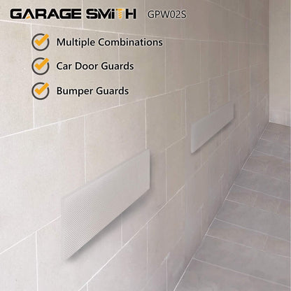 AMPULLA Garage Wall Protector Car Door Protectors, Designed in Germany (4-Pack White)
