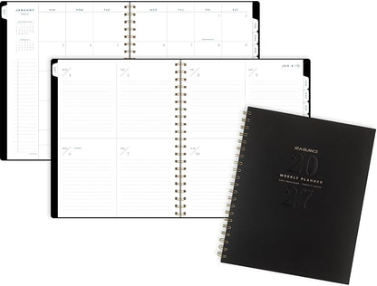 AT-A-GLANCE 2027 Planner, Weekly & Monthly, 8.5" x 11", Signature Lite, Black (YP905L0527)