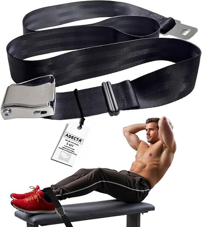 Nordic Hamstring Curl Strap, 6.5FT / 5.6FT Gym Seatbelt and Exercise Straps for Hamstring Stretch Strap & Mobilization Belt,Home Gym Women Men, Lifting Seatbelt Gym