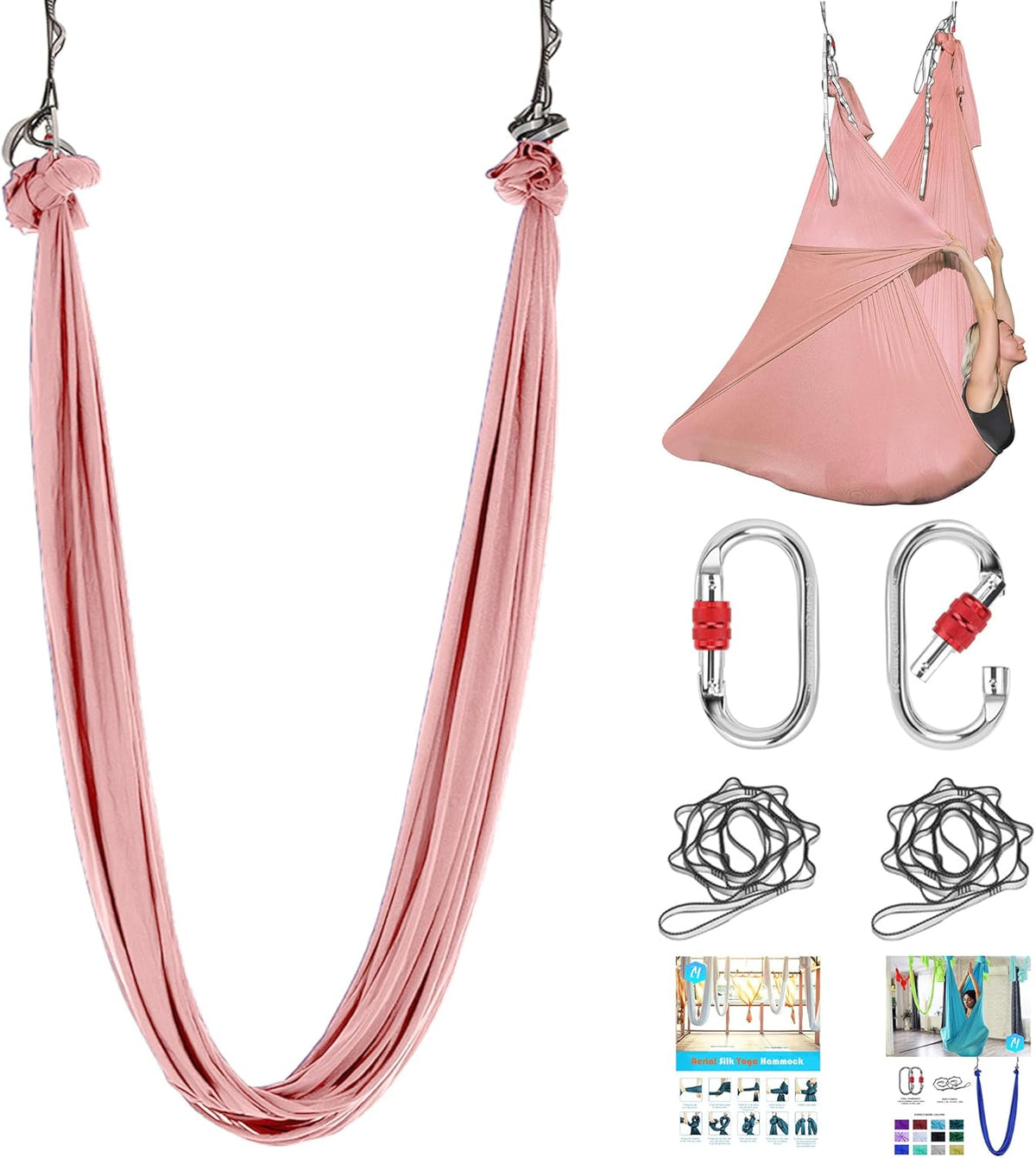 5.5 Yards Aerial Silk Swing Outdoor Hammock Aerial Yoga Swing For Adults,Aerial Yoga Hammocks for outside
