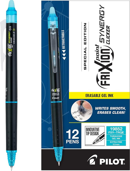 Pilot Pens, Extra Fine Point 0.5 mm, Pack of 12, Turquoise Ink