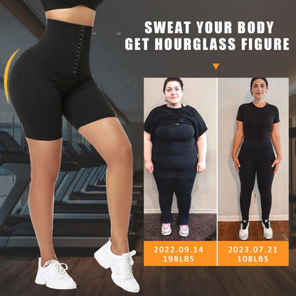 Sauna Sweat Short Pants Suits for Women High Waist Slimming Shorts Compression Thermo Workout Body Shaper Thighs