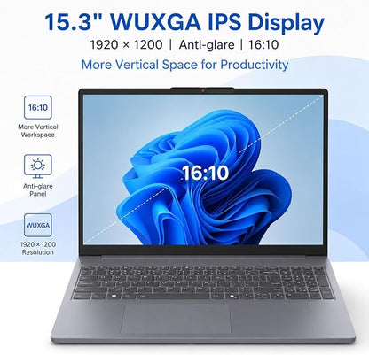 Lenovo New 15.3" WUXGA Business Laptop, Intel Core i7-13620H (Beats i7-1355U), 24GB DDR5 RAM, 1TB SSD, Intel UHD Graphics, Wi-Fi 6, Windows 11 Pro, Computer for Work, Study & Productivity