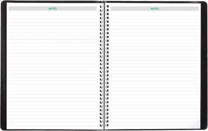 Brownline® 2027 EcoLogix® Monthly Planner, 14 Months, December 2026 to January 2028, Twin-Wire Binding, 11" x 8.5", Black (CB435W.BLK)