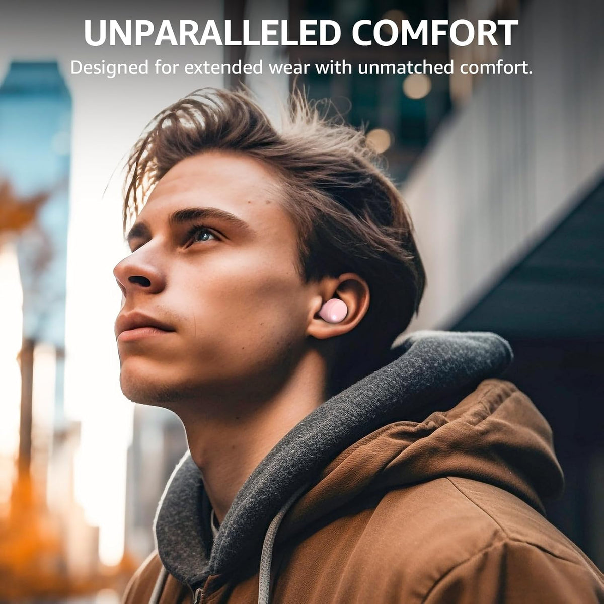 TOZO T6 Wireless Earbuds, IPX8 Waterproof Ear Buds, Stereo Bass Sound Bluetooth 5.3 Headphones in Ear, 50 Hours Playtime Earphones, Wireless Charging Case, Custom 32 EQ via APP