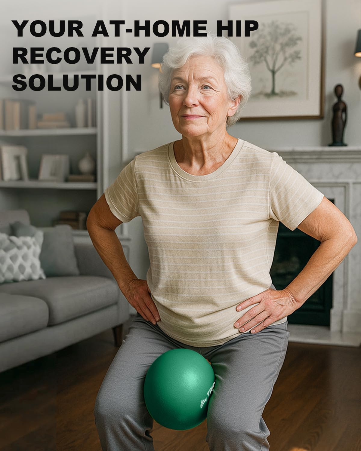 Trideer Exercise Balls Physical Therapy, 9 Inch Pilates Ball Between Knees for Physical Therapy, Mini Exercise Ball - Yoga Ball, Small Workout Balls for Core Strength and Back Support