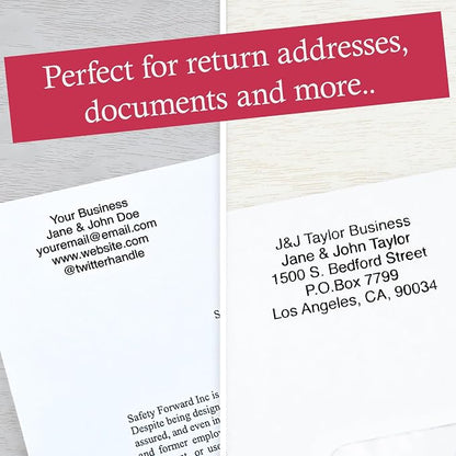 Trodat 4911 Return Address Stamp - Custom Text Stamp - Choose from Many Fonts & Colors!