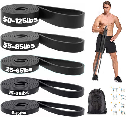 Resistance Bands, Pull Up Bands, Exercise Workout Bands for Working Out, Pull Up Assistance Bands Set for Men & Women, Body Stretching, Physical Therapy, Muscle Training