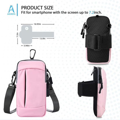 Phone Holder Arm Bands for Running Armband Small Crossbody Bags for Women Kids,iPhone 15 14 13 12 11 Pro Max Xs Xr X 6 7 8 Plus SE Mini Galaxy Ultra Edge S24 S23 Note