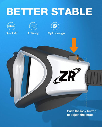 ZIONOR G1 Polarized Swimming Goggles for Unisex Adult Women Anti Fog 100% Anti UV Diving Goggles