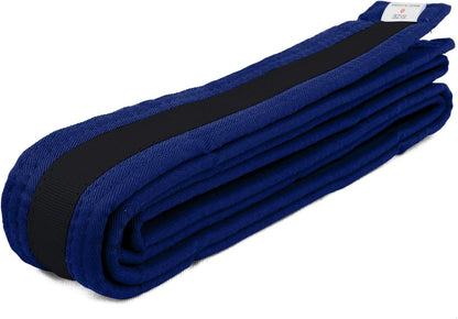 AAMA Color Belts with Black Stripe for Martial Arts - Taekwondo Karate Judo